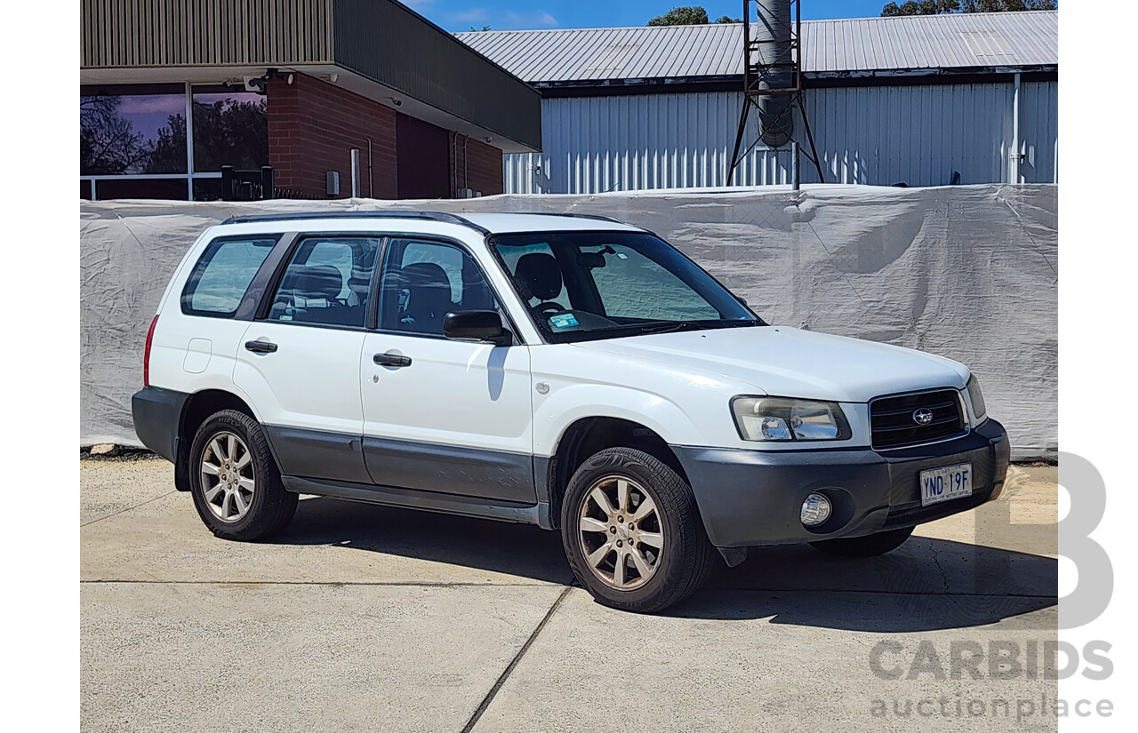 6/2005 Subaru Forester X MY05 4d Wagon White 2.5L