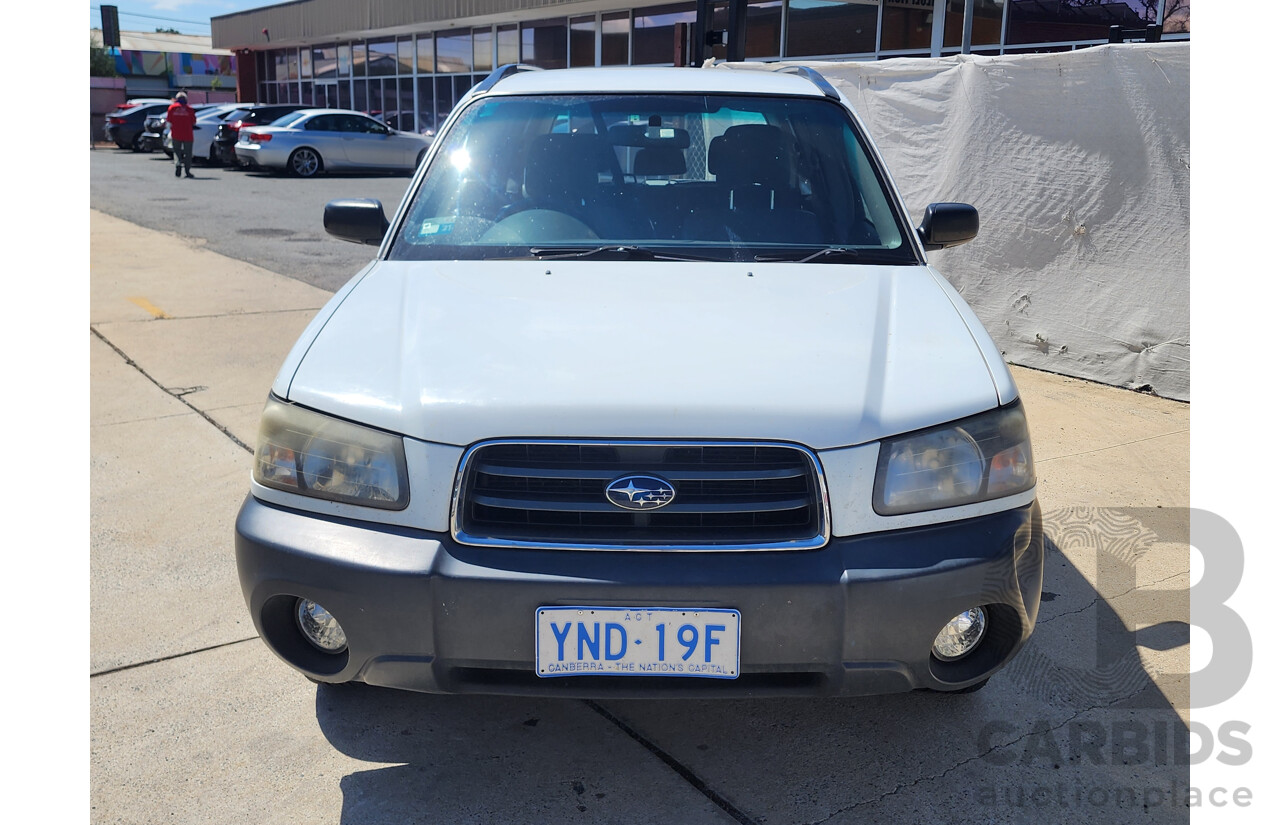 6/2005 Subaru Forester X MY05 4d Wagon White 2.5L
