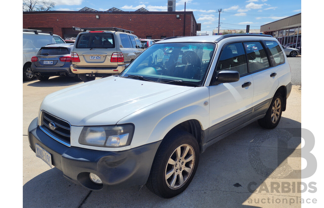 6/2005 Subaru Forester X MY05 4d Wagon White 2.5L