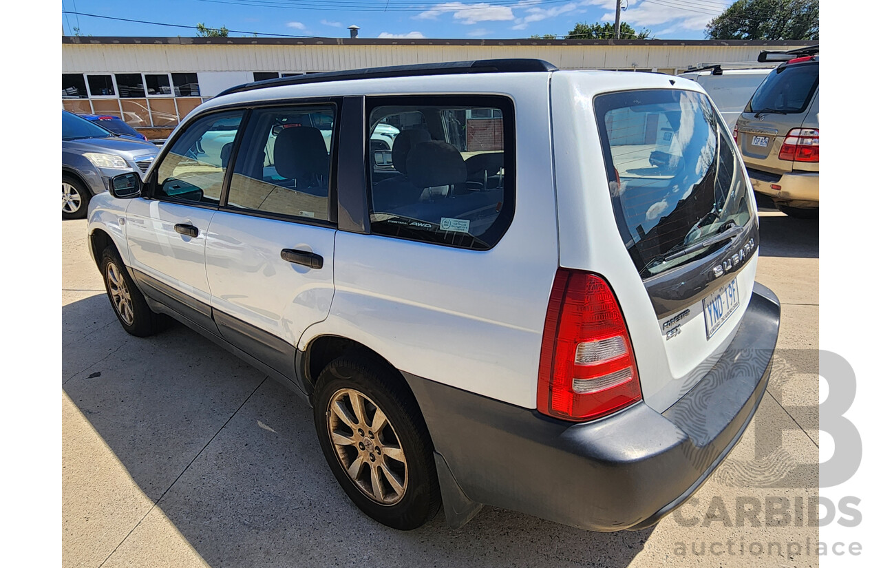 6/2005 Subaru Forester X MY05 4d Wagon White 2.5L