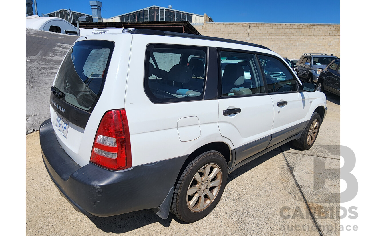 6/2005 Subaru Forester X MY05 4d Wagon White 2.5L