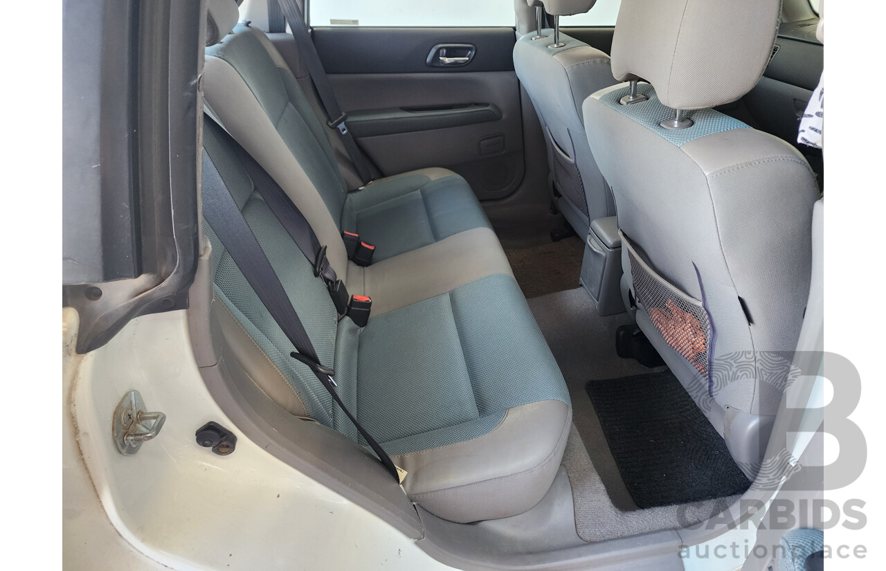 6/2005 Subaru Forester X MY05 4d Wagon White 2.5L