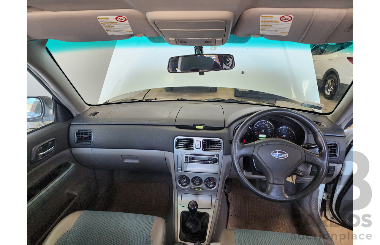 6/2005 Subaru Forester X MY05 4d Wagon White 2.5L