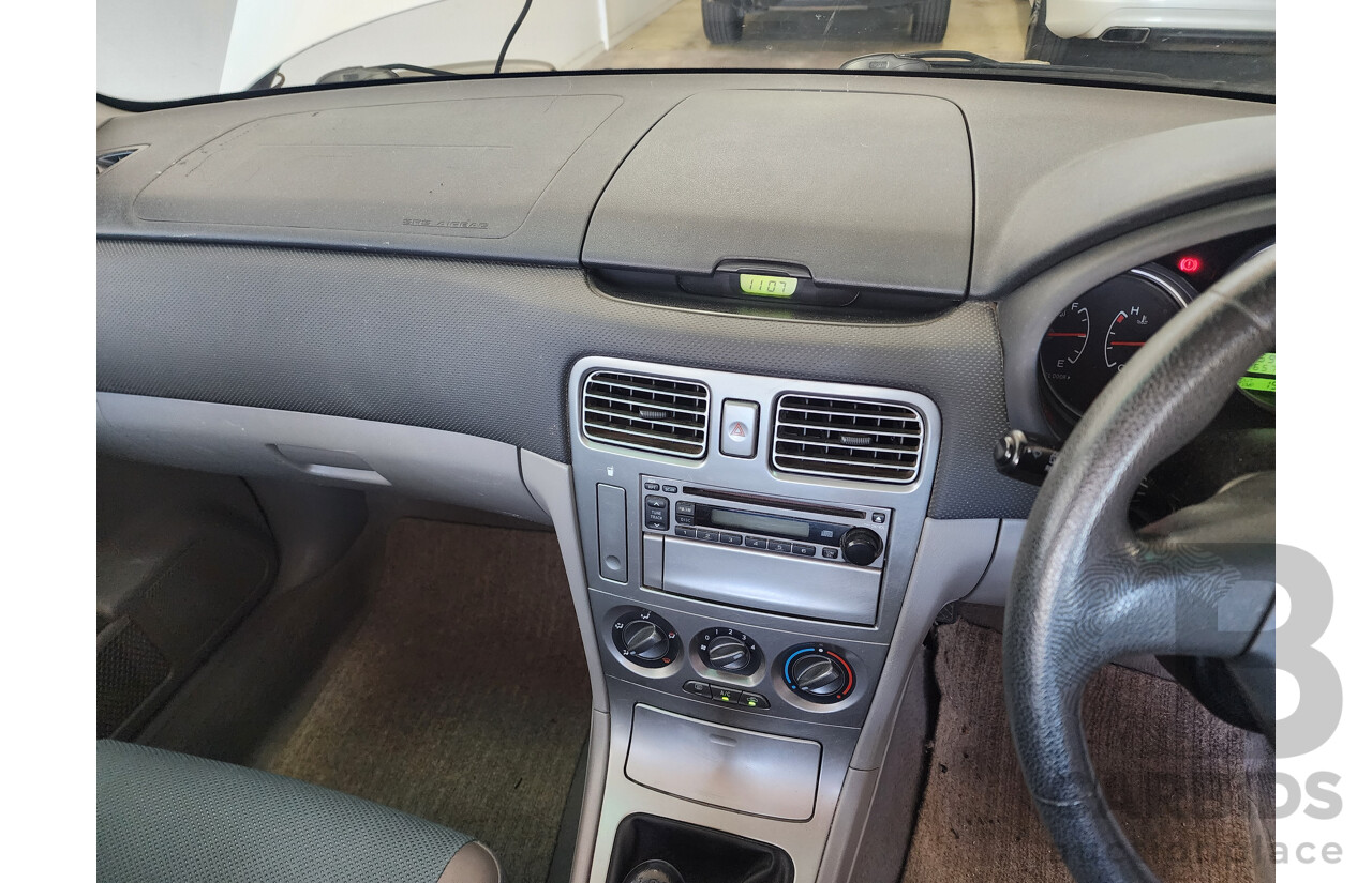 6/2005 Subaru Forester X MY05 4d Wagon White 2.5L