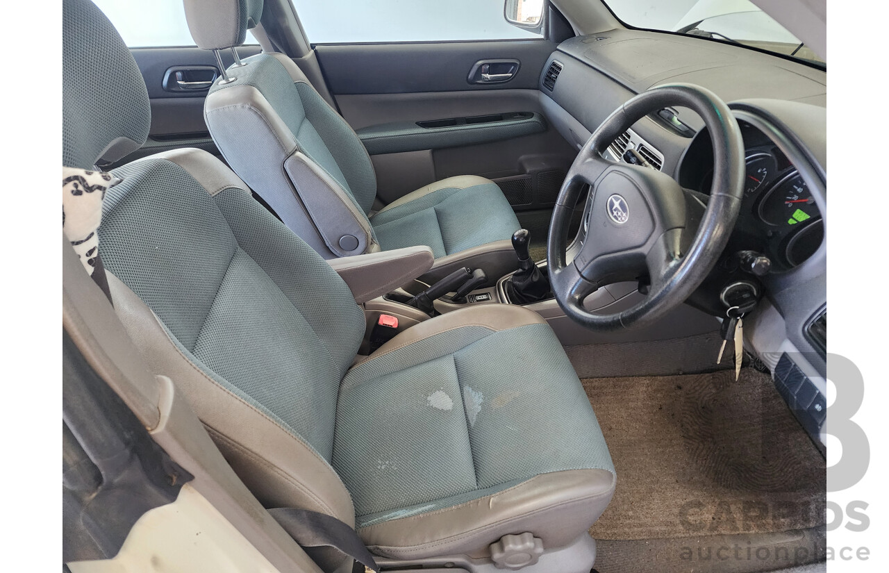 6/2005 Subaru Forester X MY05 4d Wagon White 2.5L