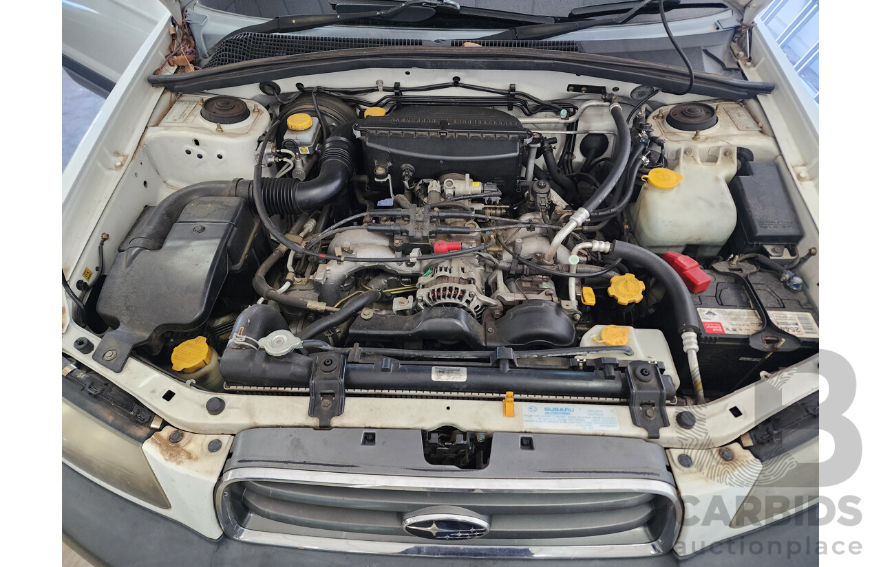 6/2005 Subaru Forester X MY05 4d Wagon White 2.5L
