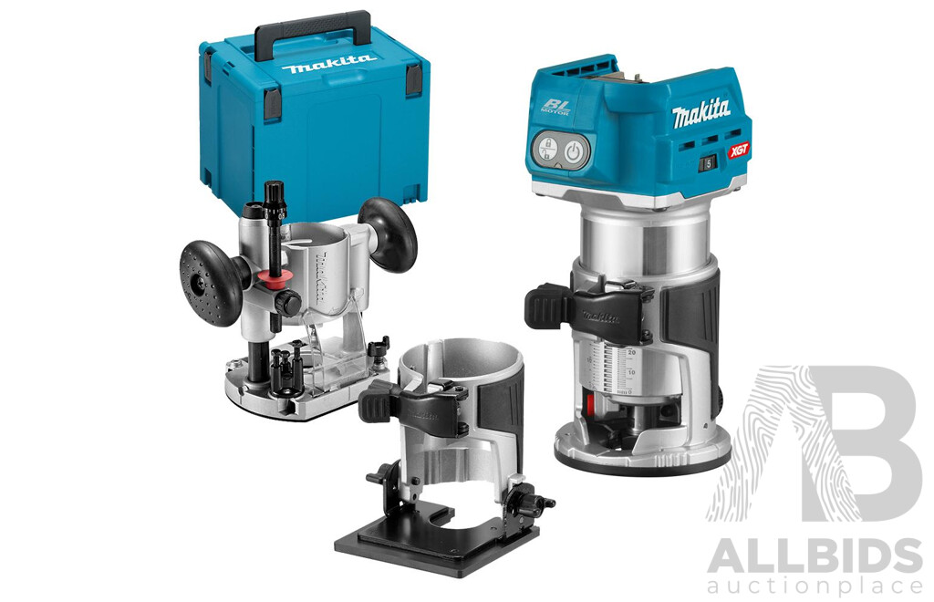 MAKITA 18V Brushless Laminate Trimmer / Router (DRT50ZJX2) - Skin Only