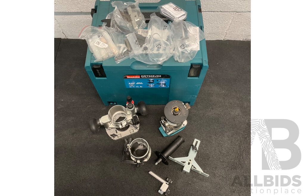 MAKITA 18V Brushless Laminate Trimmer / Router (DRT50ZJX2) - Skin Only