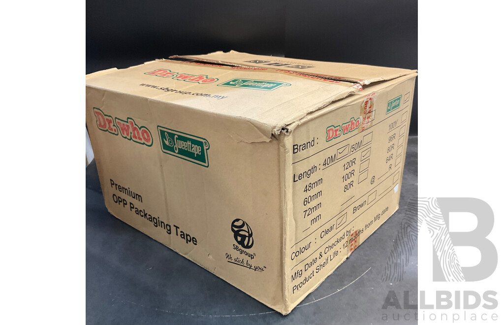 Packaging Tape Clear 48mm X 40m  - Lot of 120