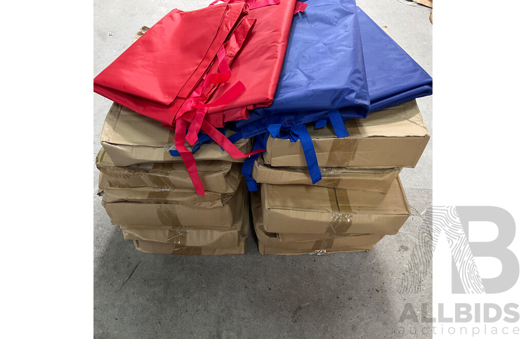 Blue and Red Outdoor Canopy Tent Cover 195x 240cm - Lot of 28