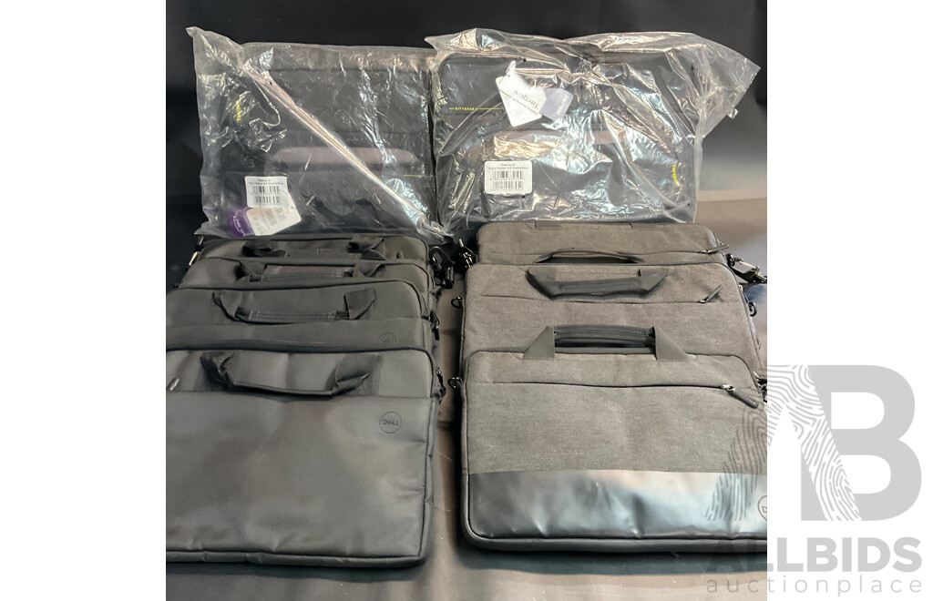 Assorted  Dell ,Targus Computer Carry Bag - Lot of 9