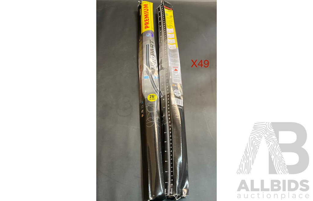 Bulk buy - E.M.T.C 26'' Flat Wiper Premium Blade 24-905 2PCS Set - Lot of 49