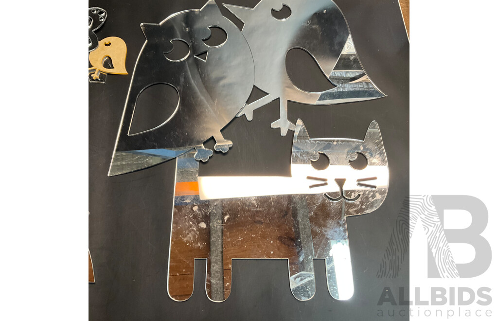 Assorted Animals Craft Wood & Mirror DIY Decoration