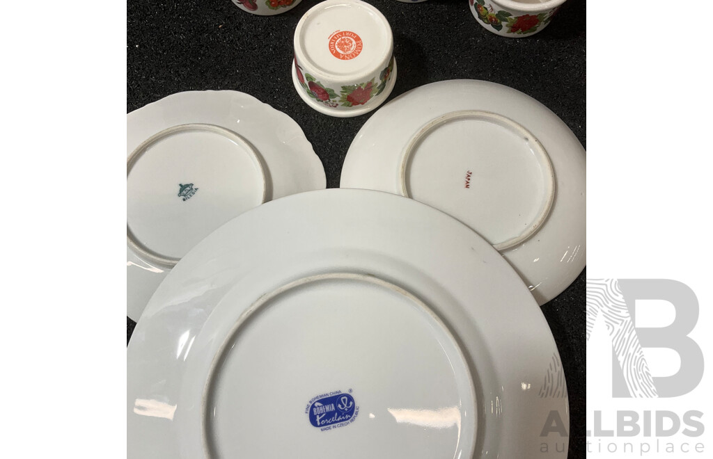 Collection of Various Vintage Dishes, Cups and Mugs