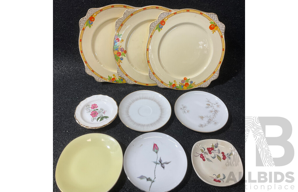 Collection of Various Vintage Dishes, Cups and Mugs