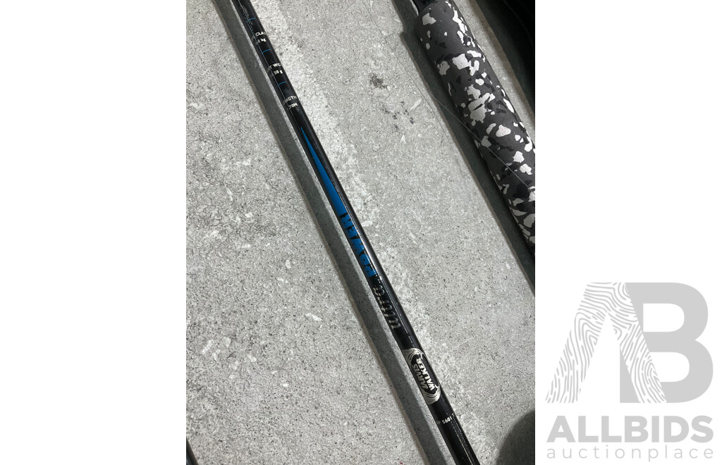 Assorted Jarvis Walker Fishing Rods and Case - Lot of 6