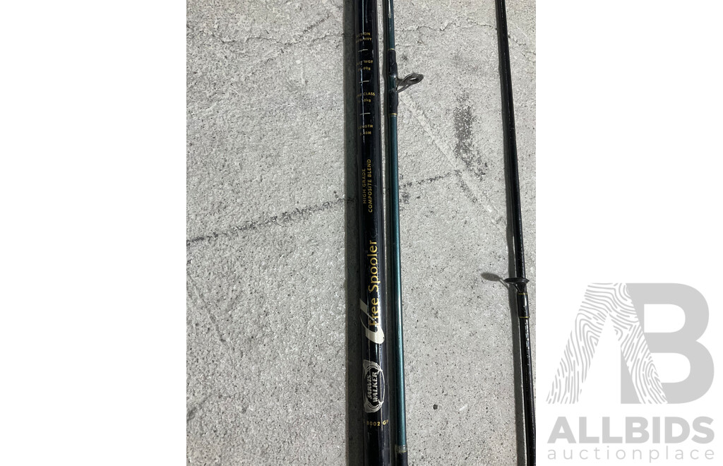 Assorted Jarvis Walker Fishing Rods and Case - Lot of 6