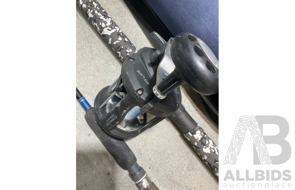 Assorted Jarvis Walker Fishing Rods and Case - Lot of 6