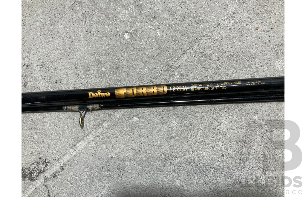 Assorted  Fishing Rods and Case - Lot of 6