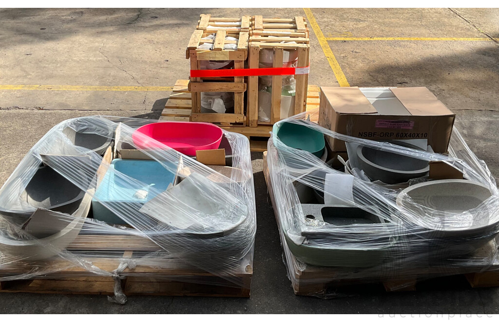 Bulk Lot - Mixed  Basins and Stone Stools