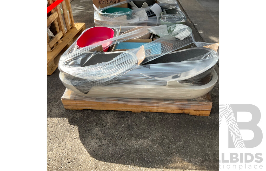 Bulk Lot - Mixed  Basins and Stone Stools