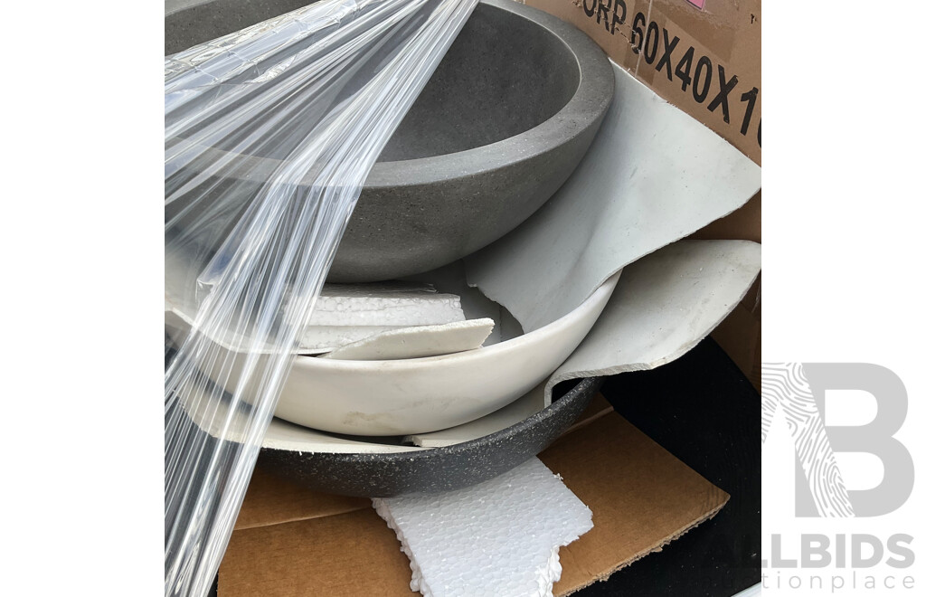 Bulk Lot - Mixed  Basins and Stone Stools