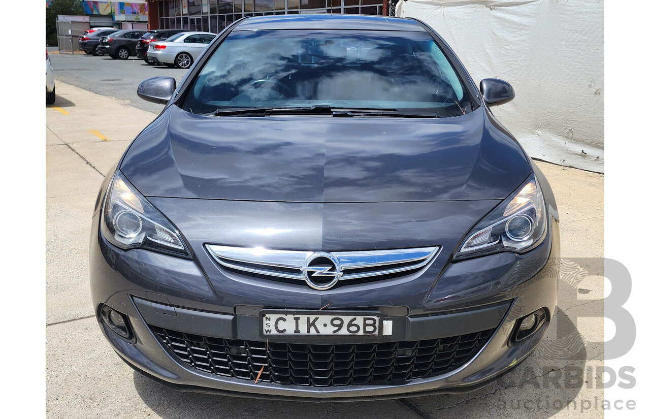 8/2012 Opel Astra GTC 1.4 PJ 3d Coupe Grey 1.4L