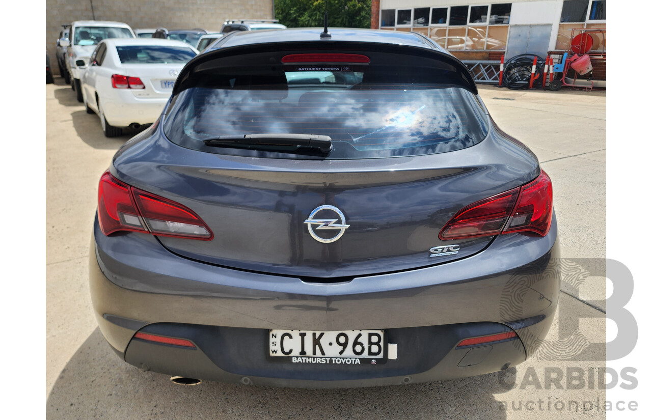 8/2012 Opel Astra GTC 1.4 PJ 3d Coupe Grey 1.4L