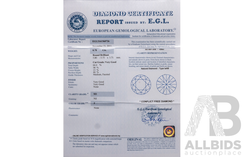 Platinum 900 Diamond Engagement and Diamond Wedder Set - by Solitaire