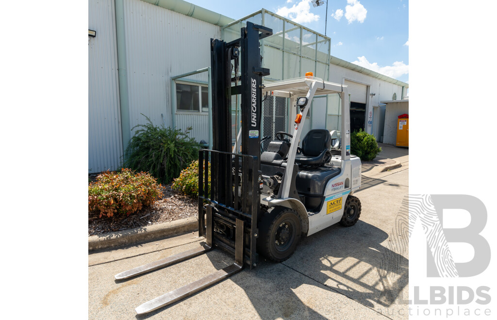 06/2019 Nissan Unicarriers P1F2A25DU 2.5 Tonne Forklift - LPG & Petrol