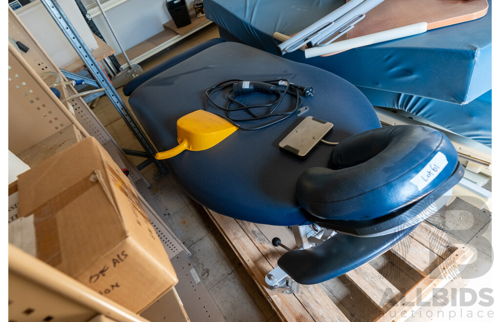 Athlegen Electric Body Work Table Blue