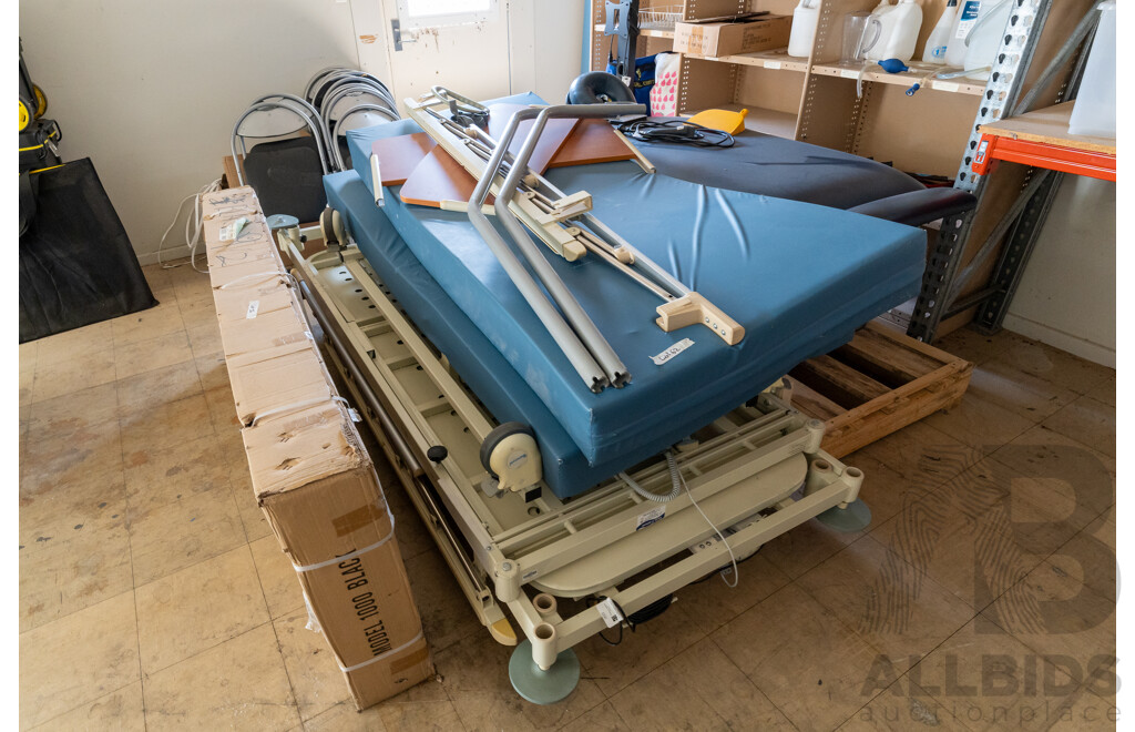 2008 Universal K2 Hospital Bed - Pair of with Attatchments