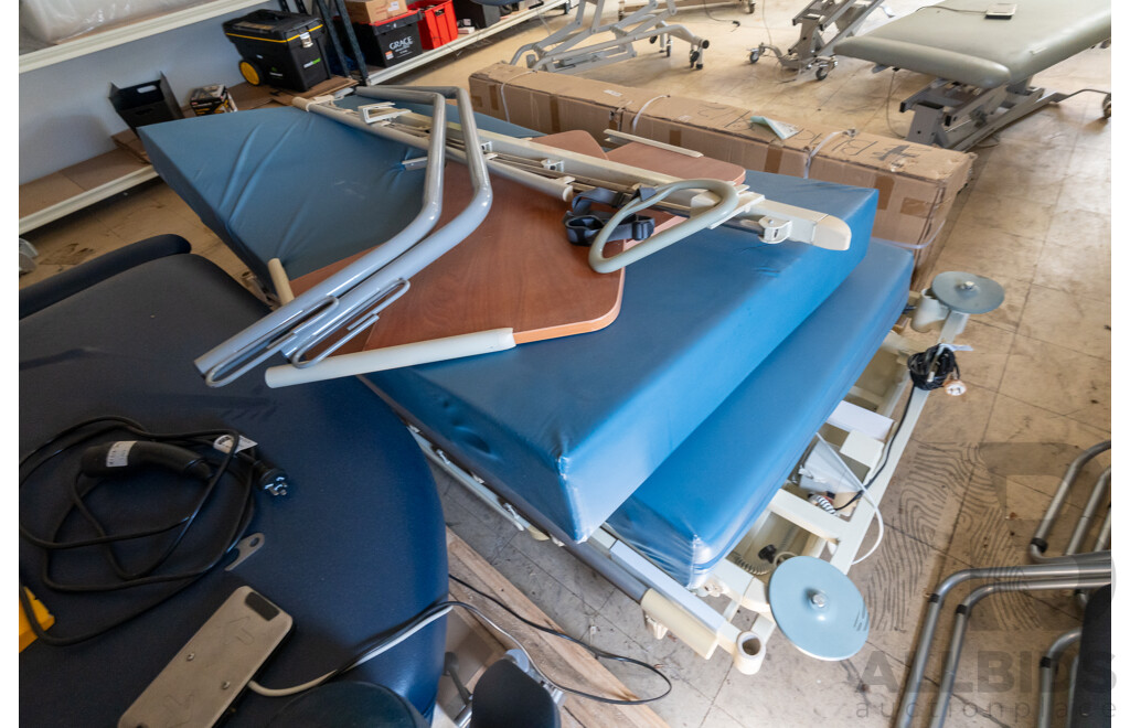 2008 Universal K2 Hospital Bed - Pair of with Attatchments