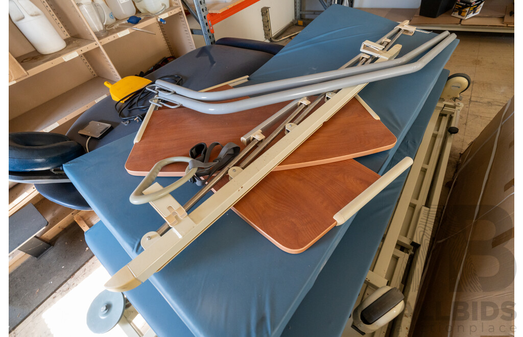 2008 Universal K2 Hospital Bed - Pair of with Attatchments