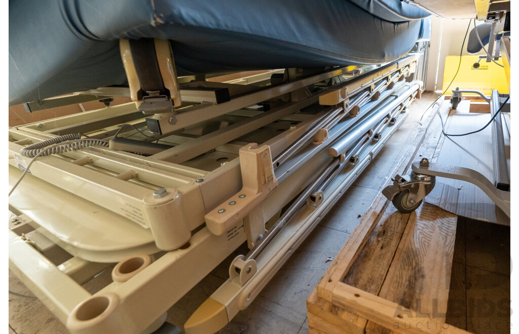 2008 Universal K2 Hospital Bed - Pair of with Attatchments