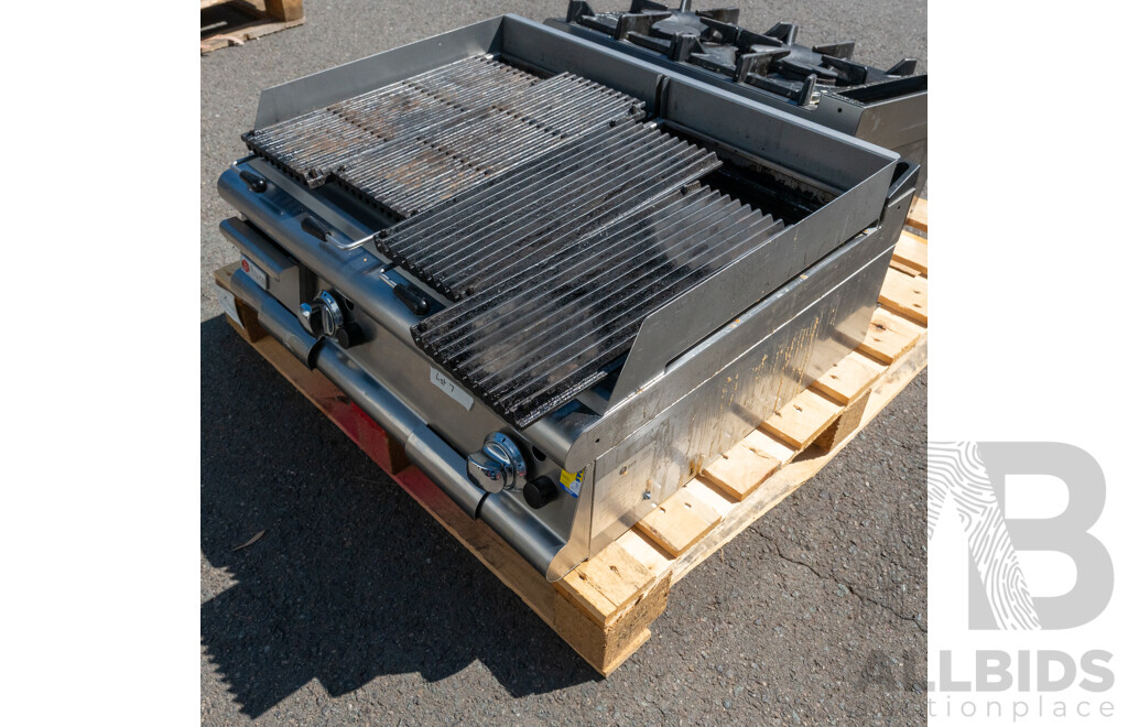 Baron Stainless Steel Two Burner in Bench Gas Barbeque