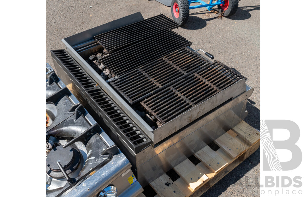 Baron Stainless Steel Two Burner in Bench Gas Barbeque