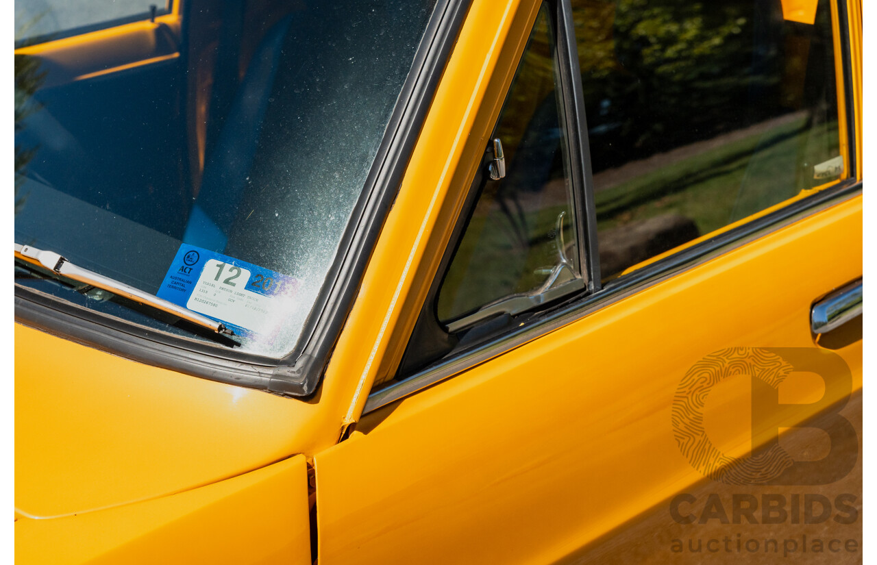 11/1984 Datsun 1200 B120 2d Utility Orange CA18 Turbo 1.8L - Engineered