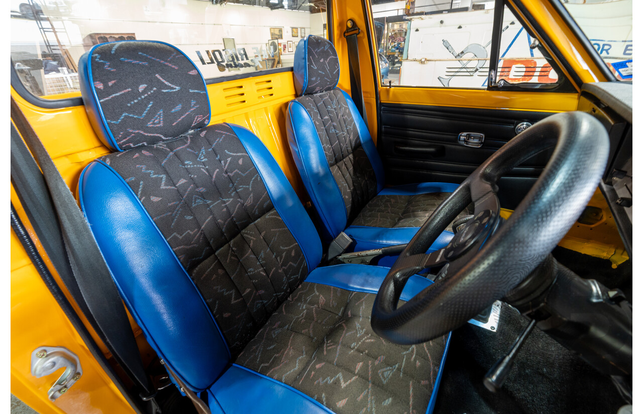 11/1984 Datsun 1200 B120 2d Utility Orange CA18 Turbo 1.8L - Engineered