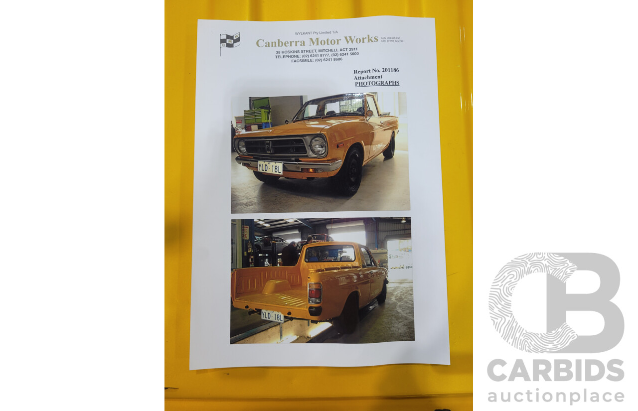 11/1984 Datsun 1200 B120 2d Utility Orange CA18 Turbo 1.8L - Engineered