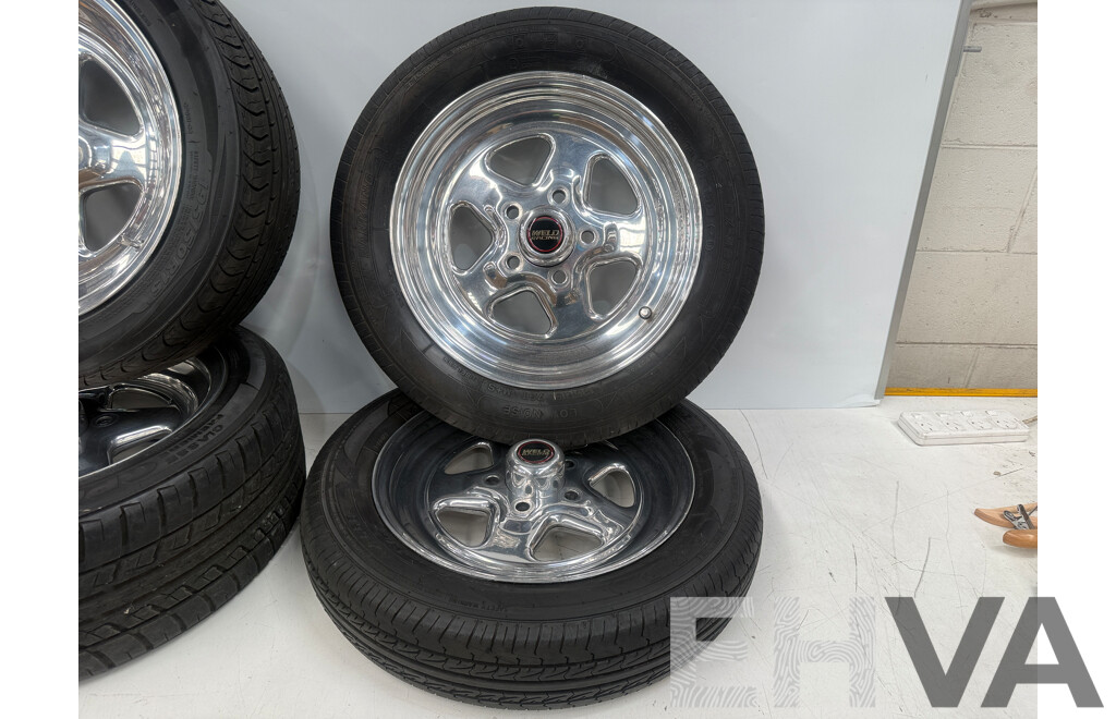 Set of 4x 15 Inch Weld Racing Rims - Lot 1647373 | EHVA