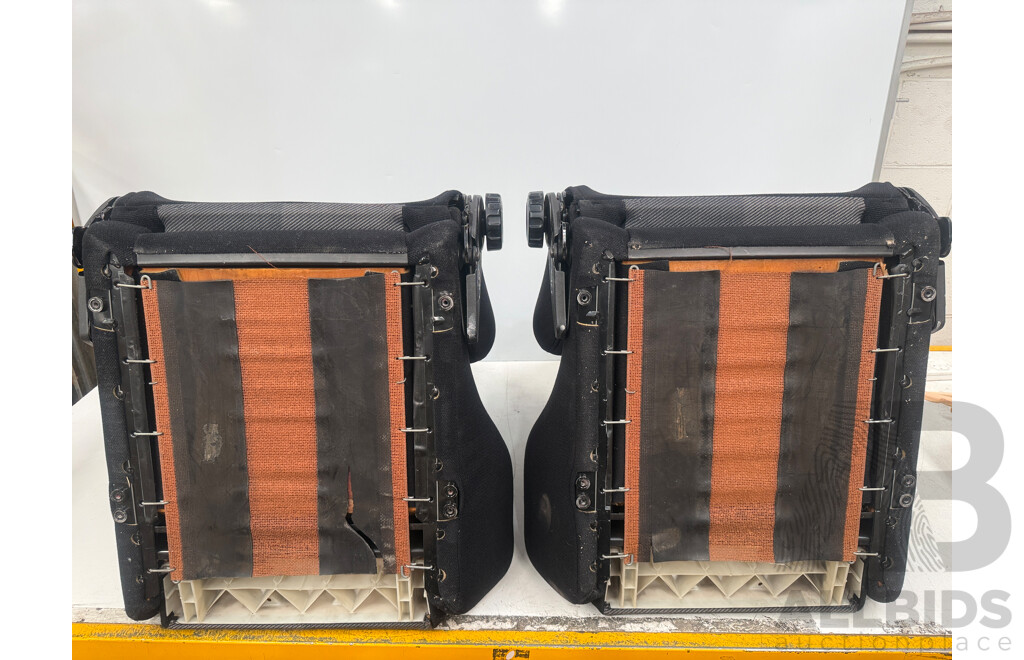 Recaro Set of 2 Racing Recliner Seats & Bolt Rails