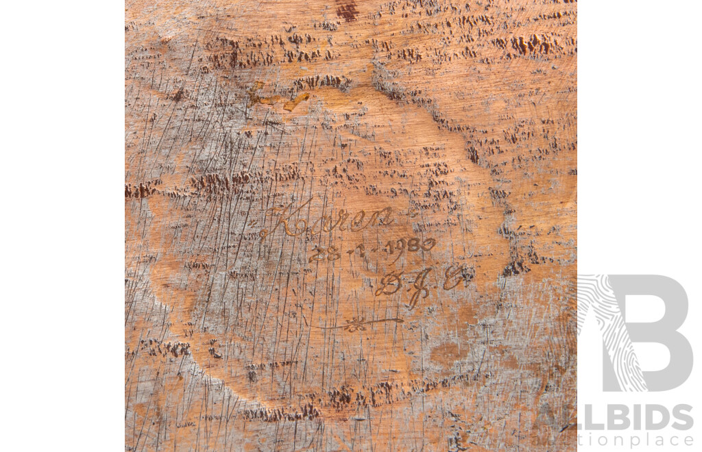 Vintage Etched Brass Indian Dish