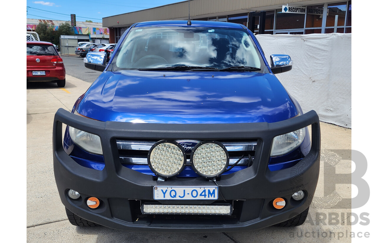 1/2015 Ford Ranger XLT 3.2 Hi-Rider (4x2) PX Crew Cab P/Up Blue 3.2L