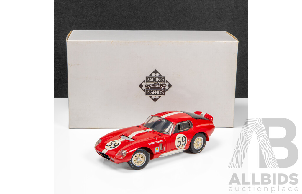 Exoto Racing Legends 1965 Shelby Cobra Daytona Coupe Scuderia Filipnetti #59 Red - 1:18 Scale Model Car