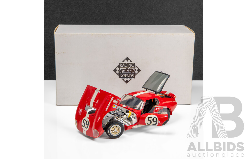 Exoto Racing Legends 1965 Shelby Cobra Daytona Coupe Scuderia Filipnetti #59 Red - 1:18 Scale Model Car