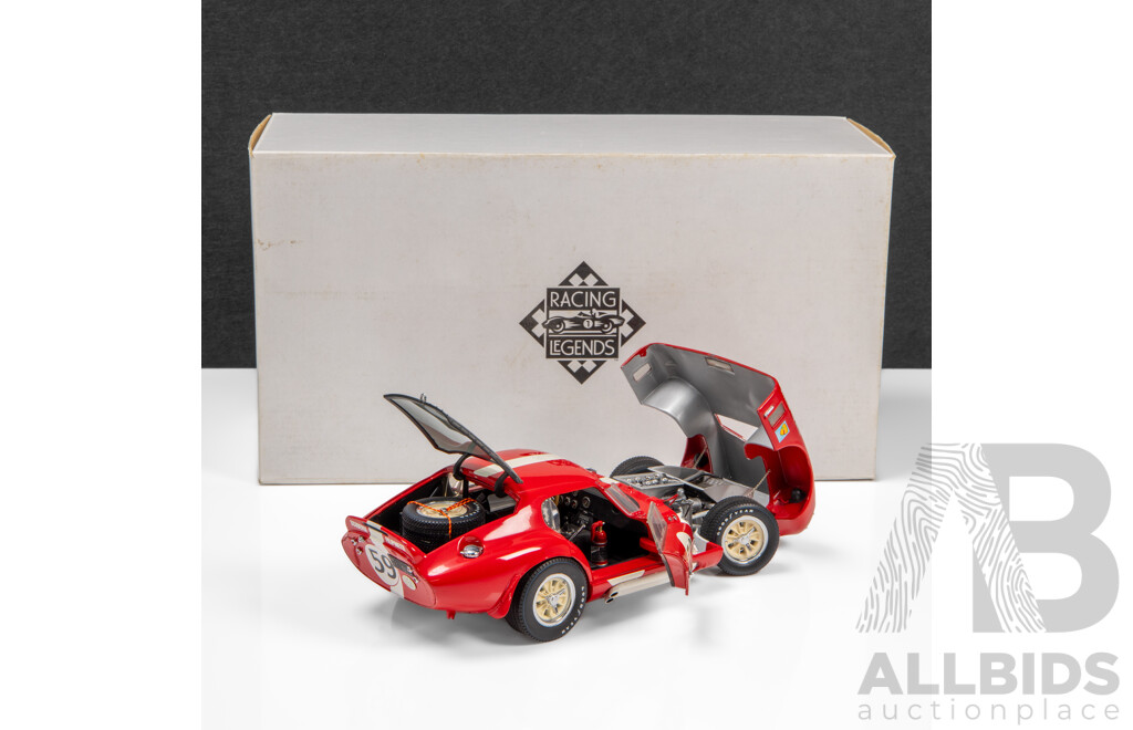 Exoto Racing Legends 1965 Shelby Cobra Daytona Coupe Scuderia Filipnetti #59 Red - 1:18 Scale Model Car