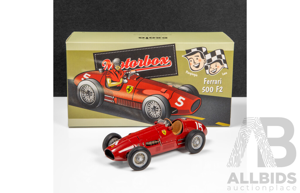 Exoto Motorbox 1952 Ferrari 500 F2 #15 Red - 1:18 Scale Model Car