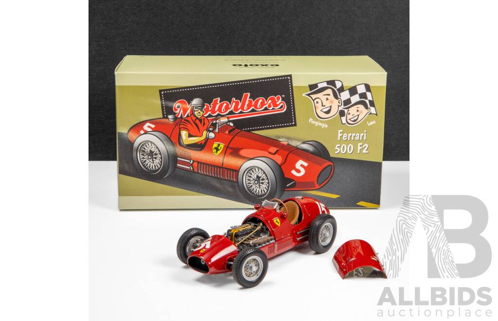 Exoto Motorbox 1952 Ferrari 500 F2 #15 Red - 1:18 Scale Model Car