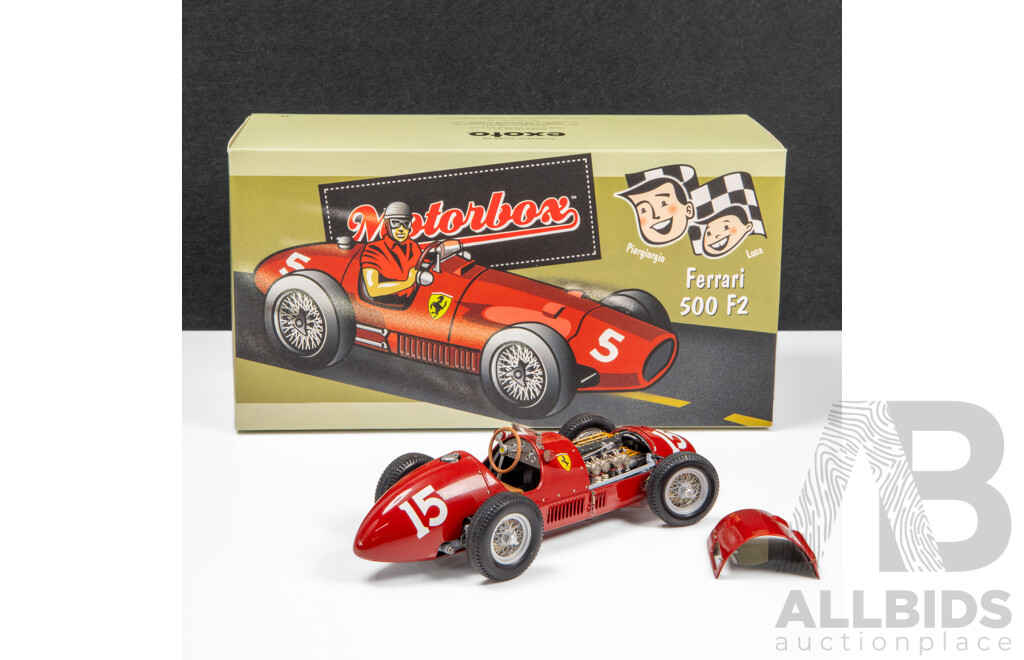 Exoto Motorbox 1952 Ferrari 500 F2 #15 Red - 1:18 Scale Model Car